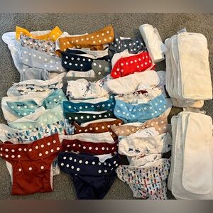 Lot of Cloth Diapers - Nora’s Nursery and Alva Baby